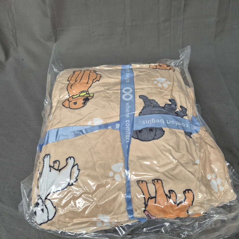 SEALED OODIE ADULT OVERSIZED HOODED BLANKET - DOGS