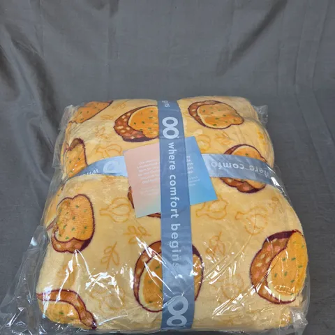 KIDS SEALED OODIE HOODED BLANKET - GARLIC BREAD