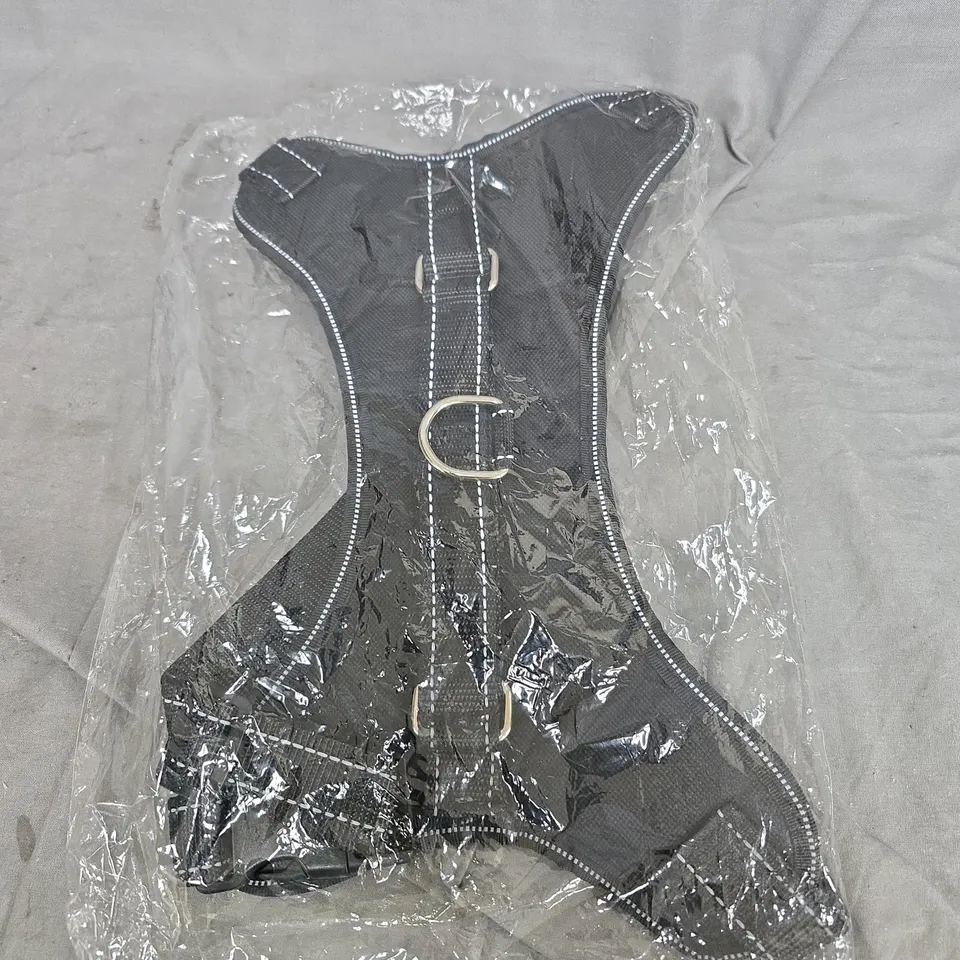 DOG HARNESS VEST, BLACK, SIZE L –