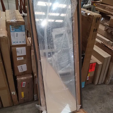 BOXED FULL LENGTH MIRROR 64*21 - BLACK (1 BOX)
