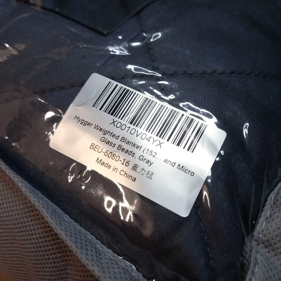 PACKAGED DESIGNER GREY WEIGHTED BLANKET