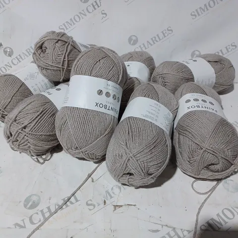APPROXIMATELY 8 PAINTBOX YARNS IN TAUPE