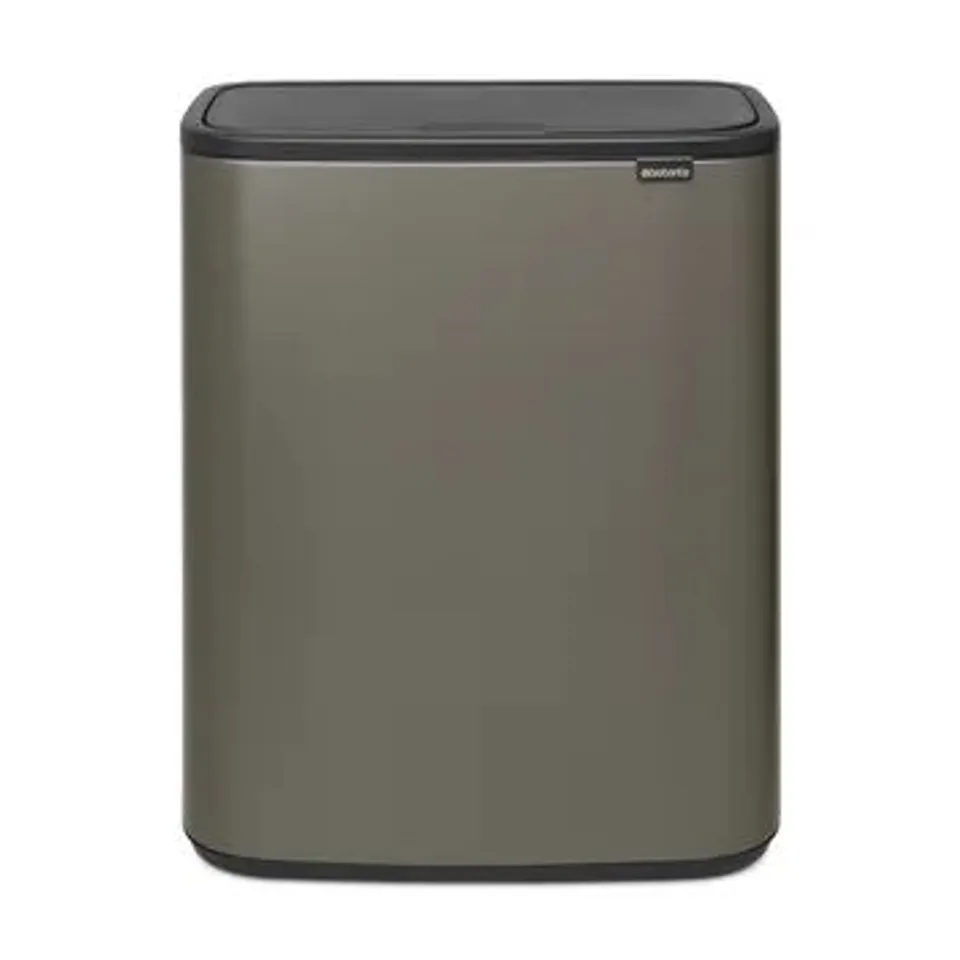 BOXED BRABANTIA BO 60 LITRE TOUCH BIN - GREEN (1 BOX)