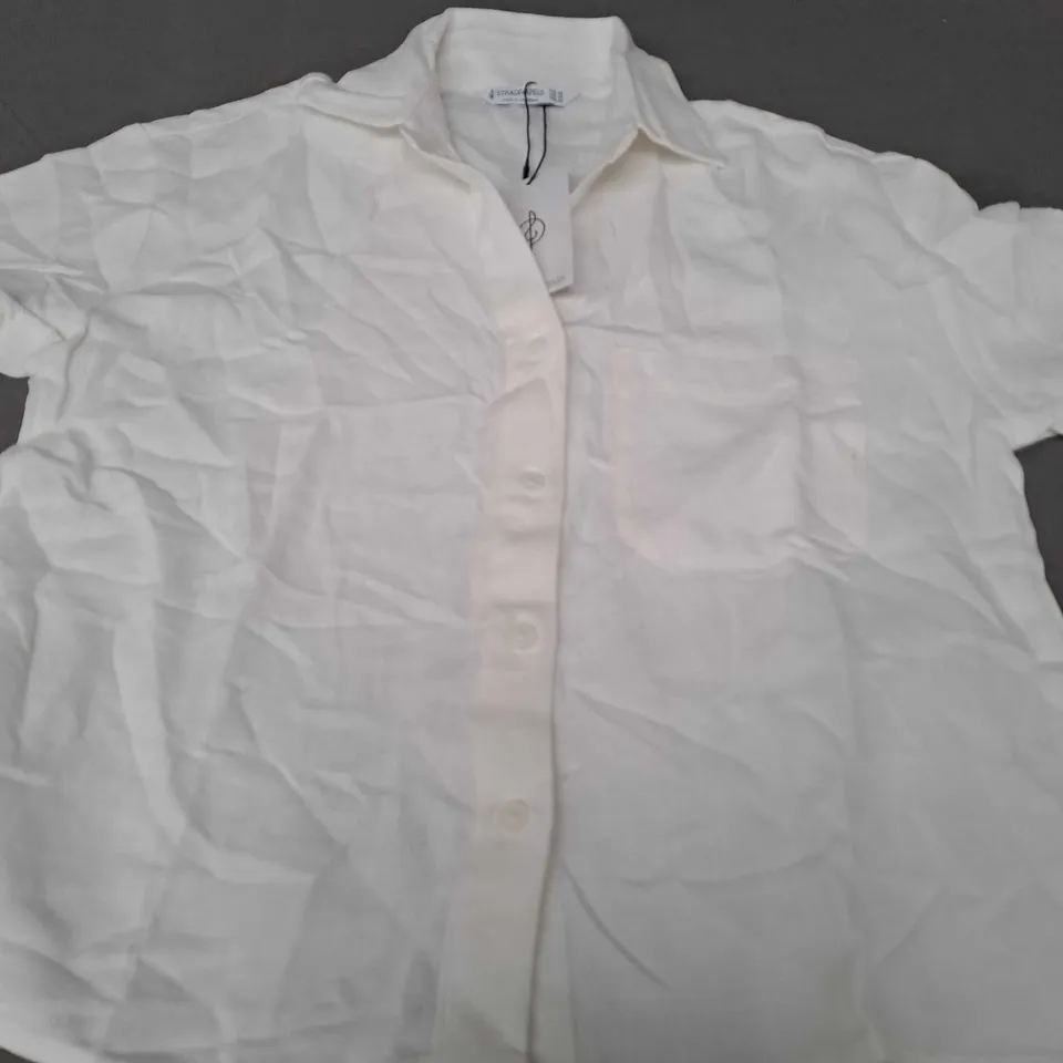 STRADIVARIUS CREAM SHIRT - EUR XS