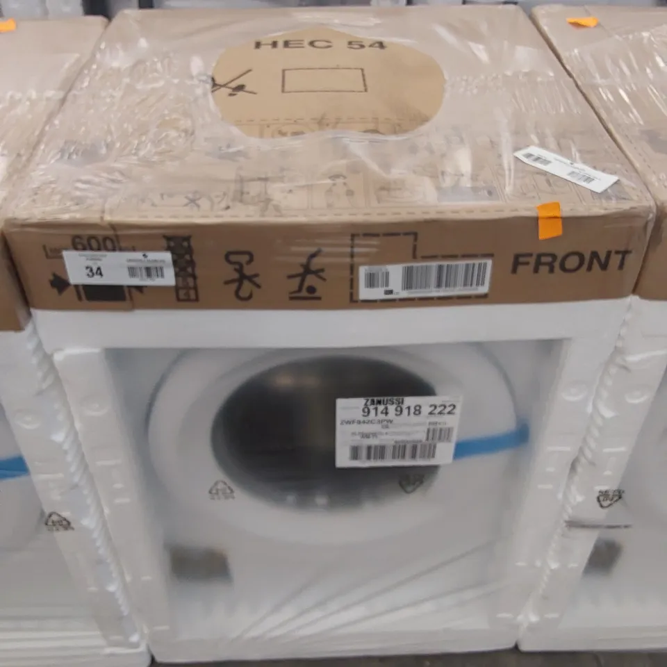ZANUSSI ZWF842C3PW WASHING MACHINE, 8KG, 1400 SPIN, WHITE, C RATED