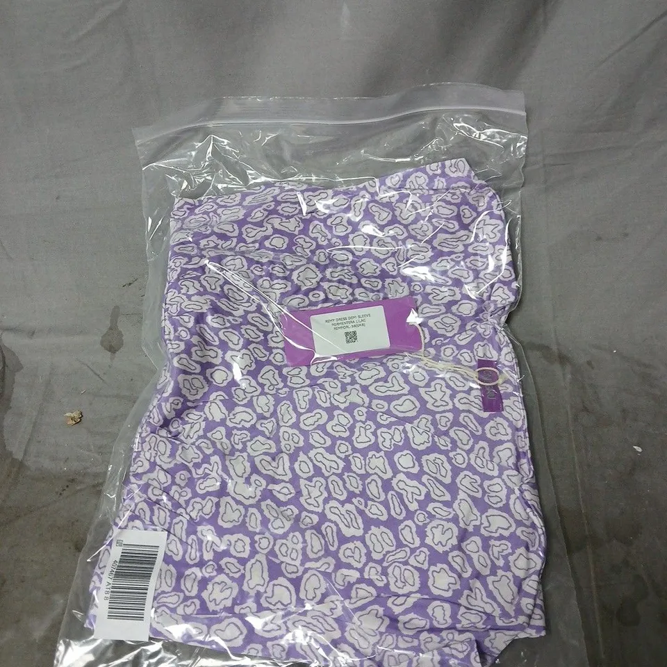 ONJENU REMY DRESS DEMI SLEEVE FORMENTERA LILAC SIZE 8. BAGGED