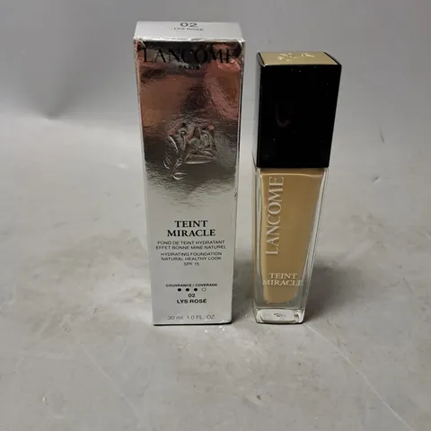 BOXED LANCOME HYDRATING FOUNDATION 02 LYS ROSE 30ML