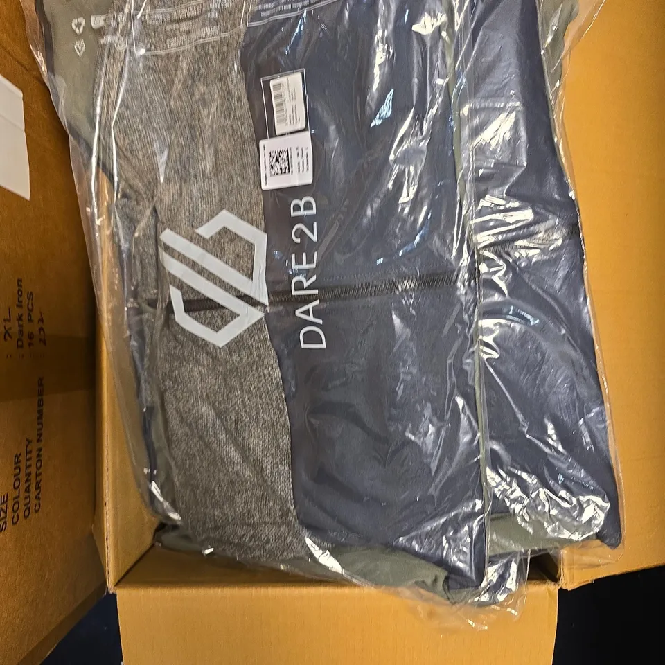 BOX OF APPROXIMATELY 18 ASSORTED BRAND NEW REGATTA ITEMS TO INCLUDE: DARE2B VENTURE FLEECE 