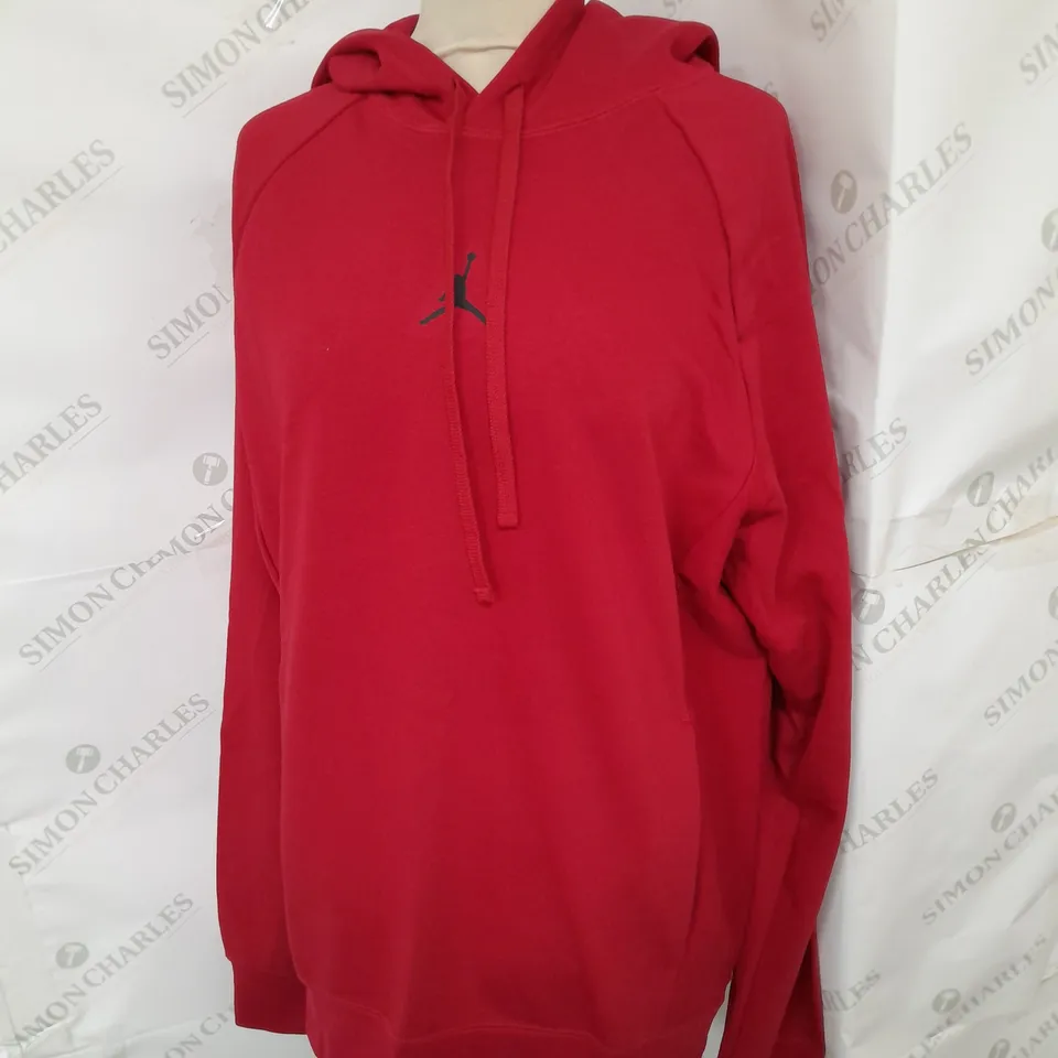 NIKE X JORDAN DRI-FIT HOODIE IN RED SIZE S