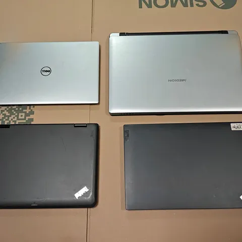 LOT OF 4 ASSORTED UNBOXED LAPTOPS TO INCLUDE DELL XPS AND THINKPAD RYZEN PRO 7