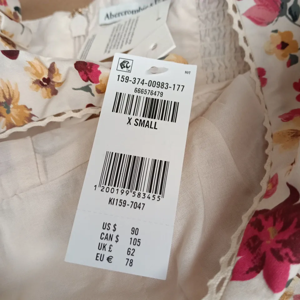 ABERCROMBIE & FITCH FLORAL DRESS – XS (UK 6)