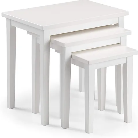 BOXED JULIAN BOWEN CLEO NEST OF TABLES - PURE WHITE (1 BOX)