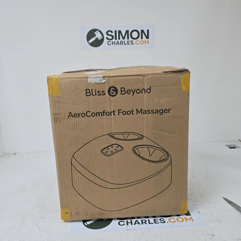 BLISS & BEYOND AEROCOMFORT FOOT MASSAGER – BOXED