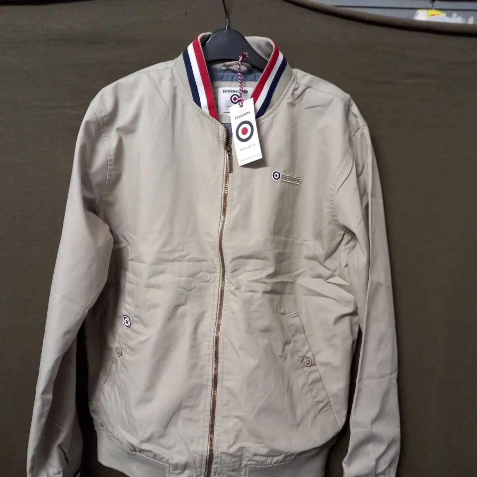 LAMBRETTA MENS TRIPLE TIPPED MONKEY JACKET - LARGE