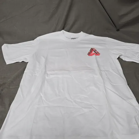 PALACE WHITE LOGO TEE SIZE M