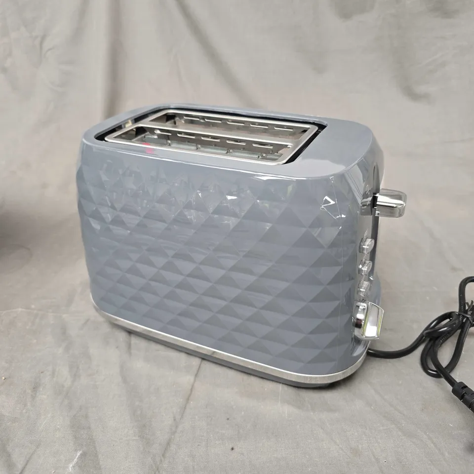 BOXED HOME 2 SLICE TEXTURED TOASTER 