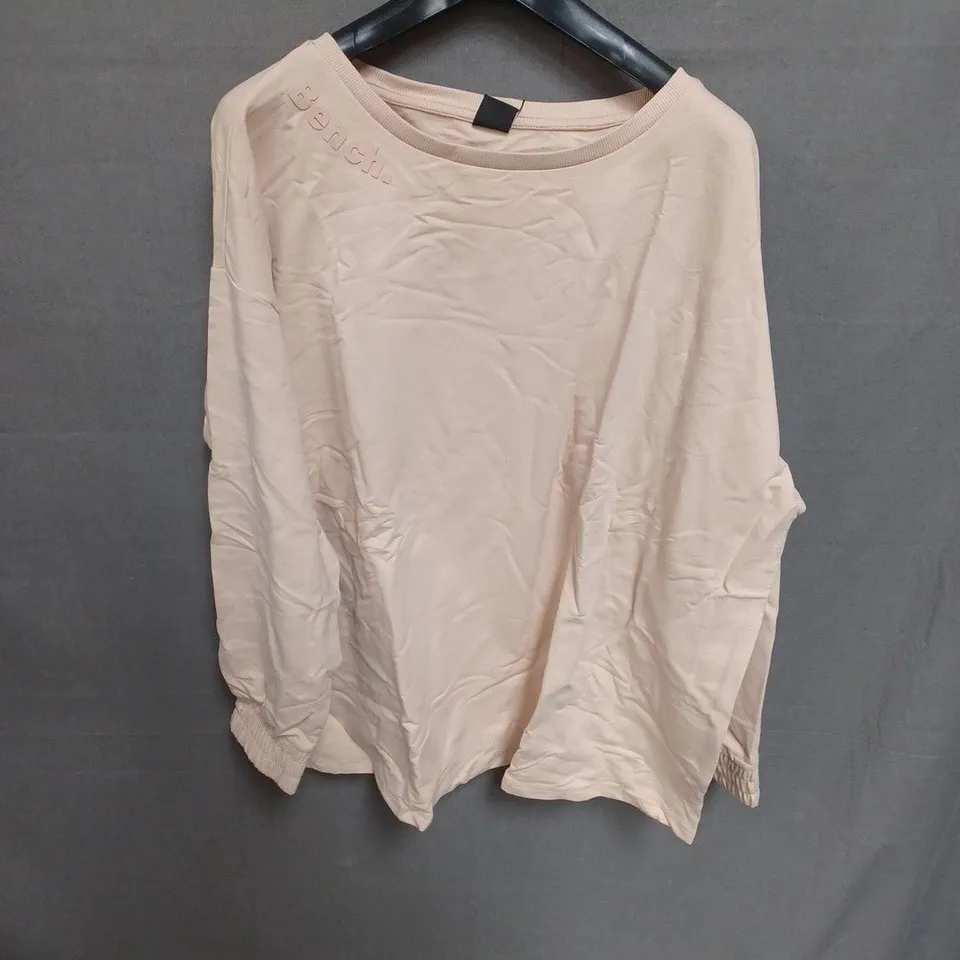 BENCH LOUNGEWEAR BEIGE LONG-SLEEVE TOP SIZE 26/28
