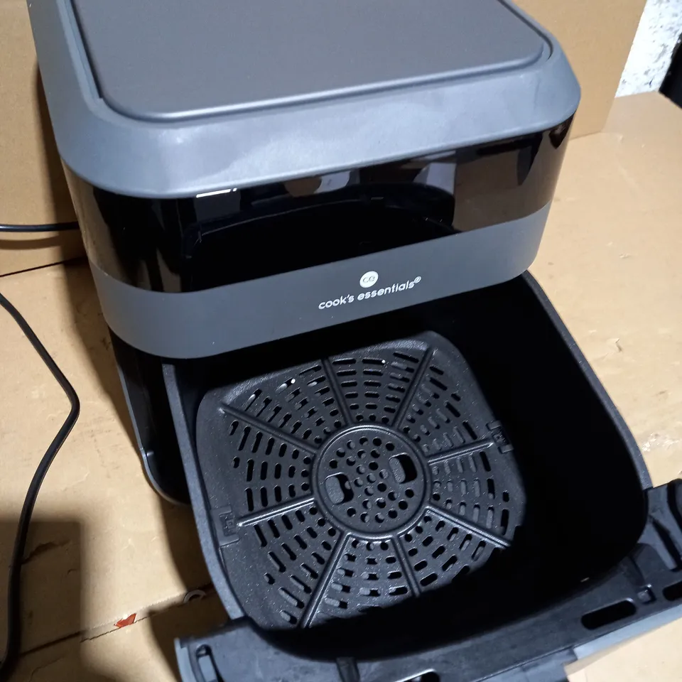 BOXED COOK'S ESSENTIALS 5.8L AIR FRYER IN SLATE GREY