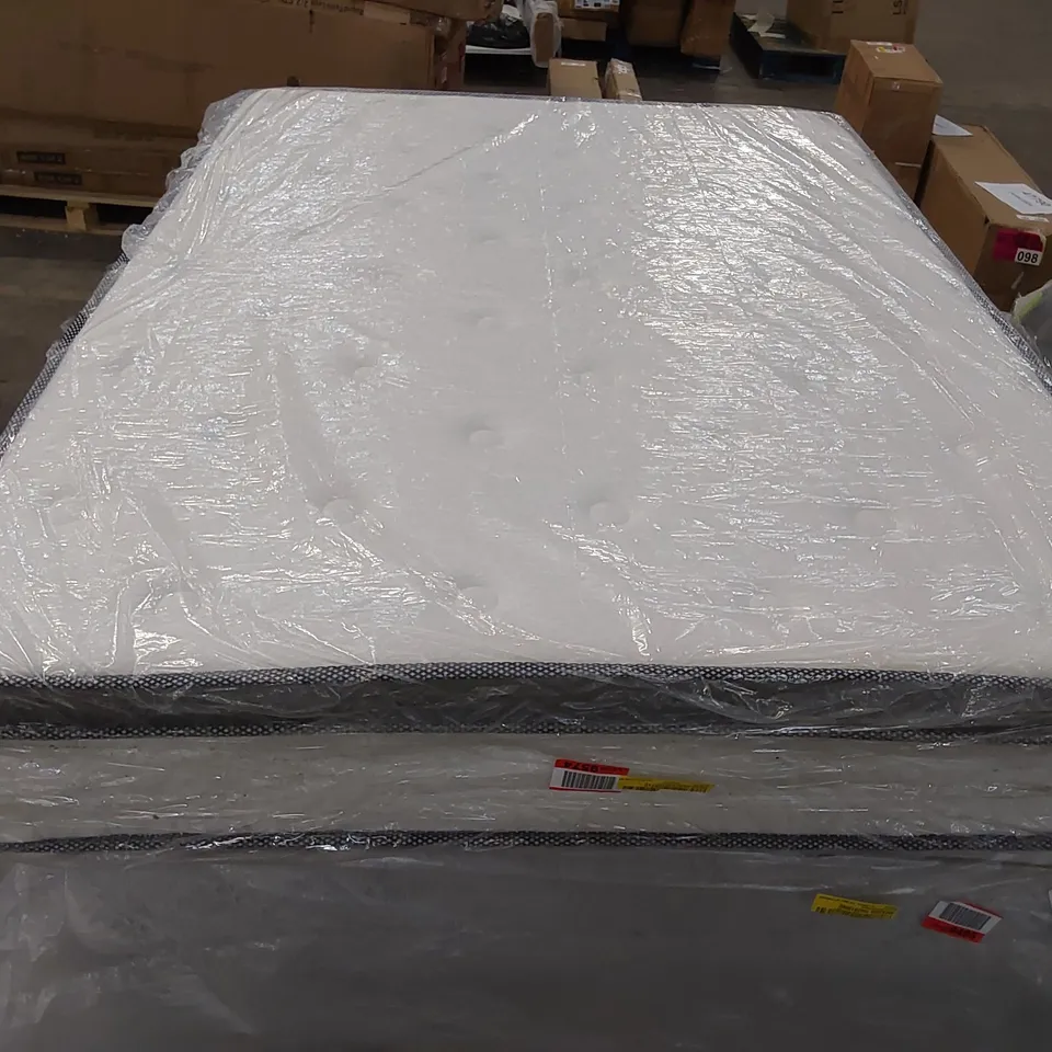QUALITY BAGGED 4'6" DOUBLE CALTHORPE PILLOW TOP POCKET SPRUNG MATTRESS