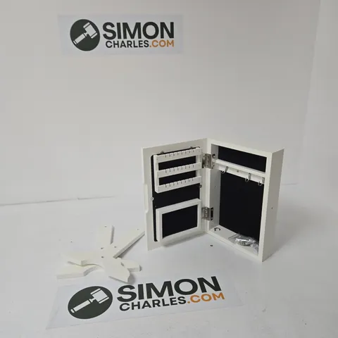 PORTABLE JEWELLERY CABINET WITH STANDING MIRROR