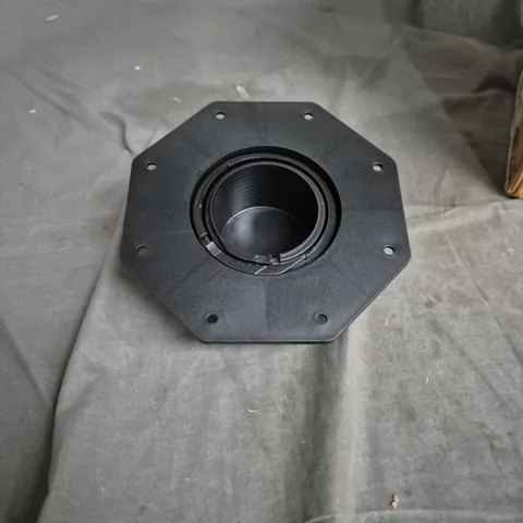 BOX OF APPROXIMATELY 10 CAMERA MOUNTING FLANGE PLATE – OCTAGONAL BASE WITH CENTRAL BORE (CAM-ACC)