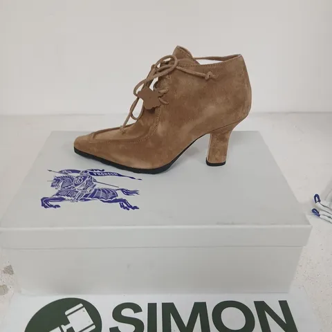 BURBERRY SUEDE ANKLE BOOTS – UK 4.5 (EU 37.5)