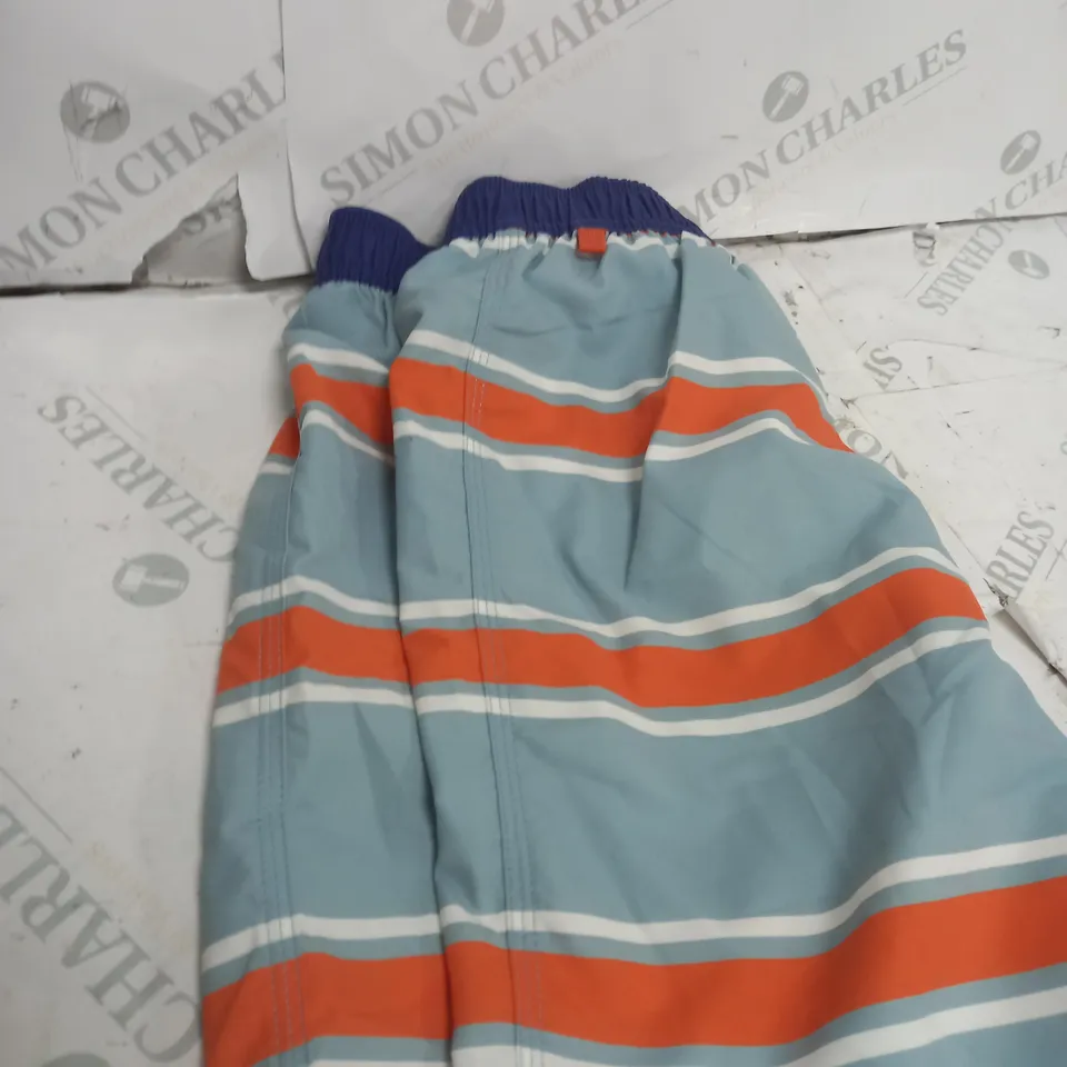 MINI BODENH SHORTS IN BLUE, ORANGE & WHITE - SIZE 13-14YRS