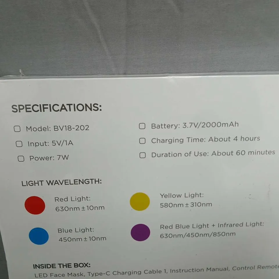 BEAUTECH LED FACE MASK – MULTI-WAVELENGTH LIGHT THERAPY