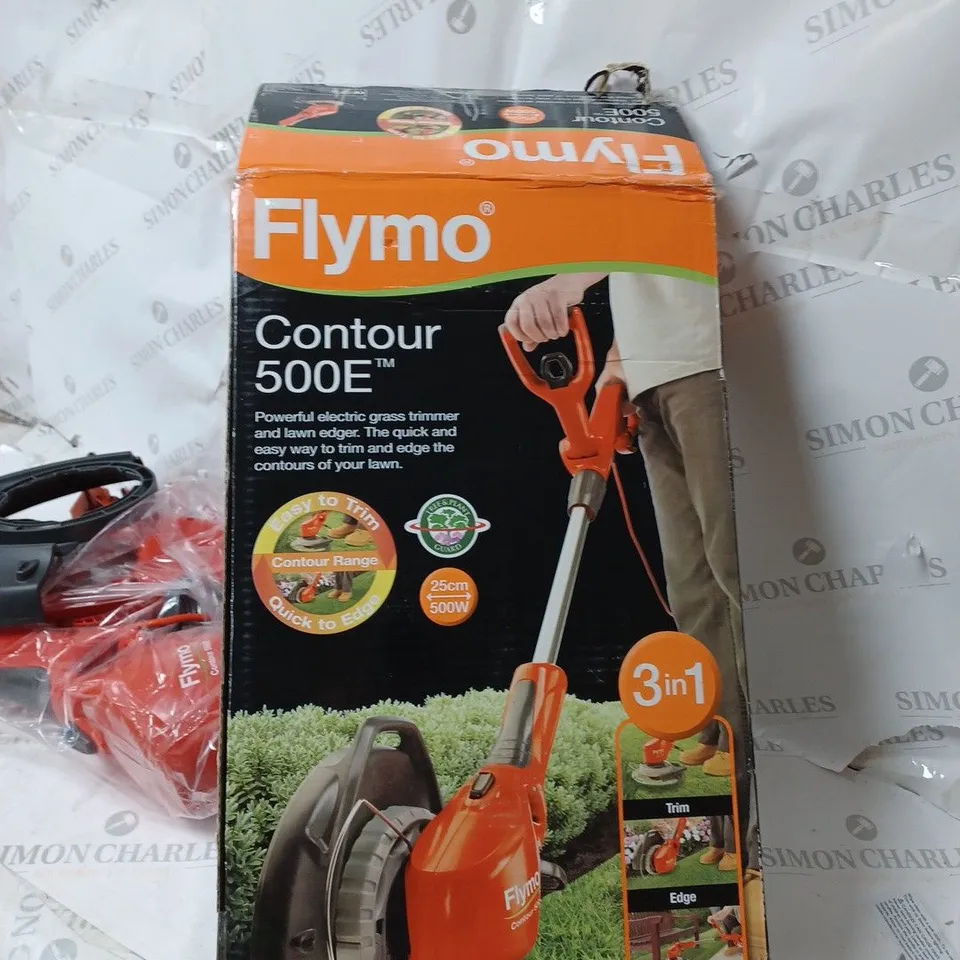 BOXED FLYMO CORDED CONTOUR GRASS TRIMMER  RRP £69.99