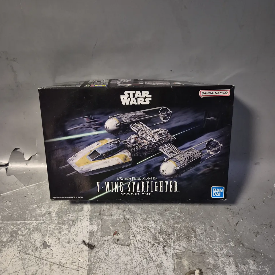 BOXED BANDAI NAMCO STAR WARS Y-WING STARFIGHTER PLASTIC MODEL KIT 