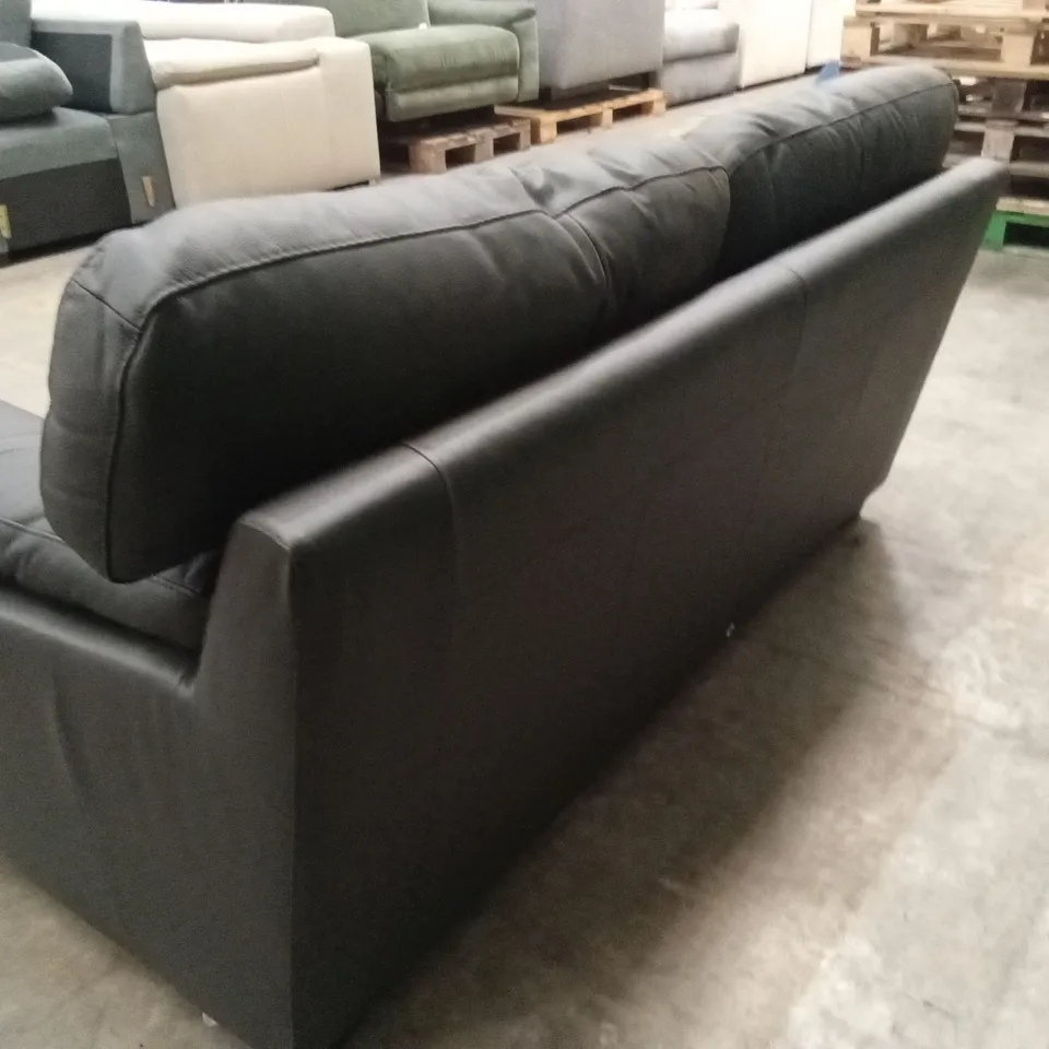MONTREAL REAL LEATHER/FAUX LEATHER 2 SEATER SOFA RRP £699
