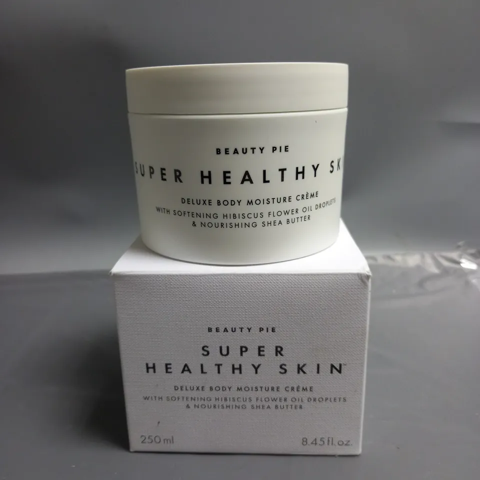 BOXED BEAUTY PIE SUPER HEALTHY SKIN DELUXE BODY MOISTURE CRÈME 250ML