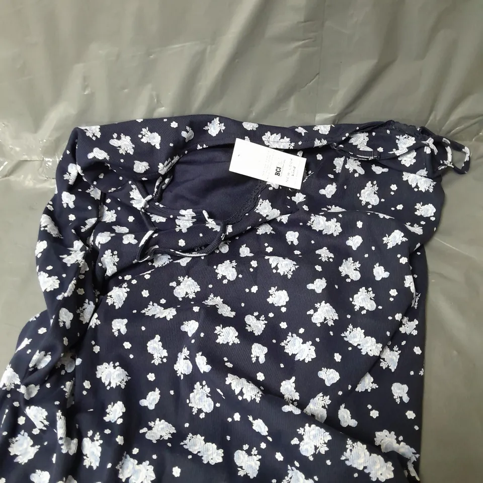 DITSY PRINT LACE TRIM MIDI DRESS - 22