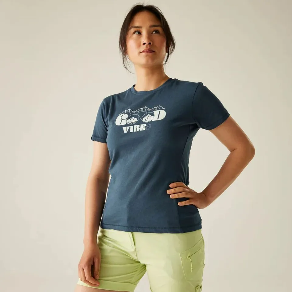 BRAND NEW DARE 2B WOMENS TRANQUILITY III SHORT SLEEVE T-SHIRT MOONLIGHT DENIM SIZE 12