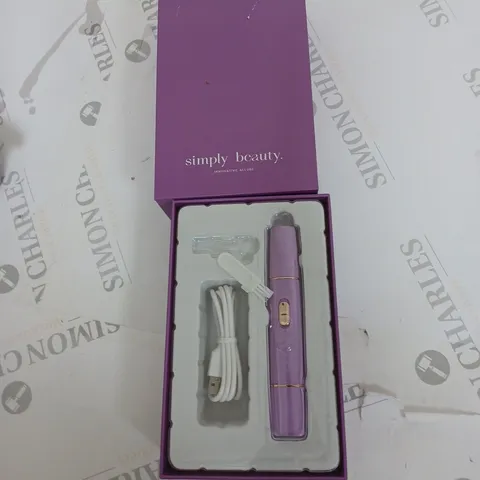 BOXED BEAUTY 2 IN 1 SUPER SMOOTH FACE & BROWS HAIR REMOVER, PURPLE