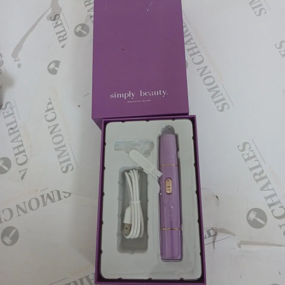 BOXED BEAUTY 2 IN 1 SUPER SMOOTH FACE & BROWS HAIR REMOVER, PURPLE