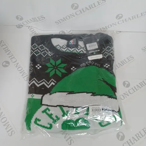 BAGGED BOSTON CELTICS XMAS JUMPER SIZE 3XL