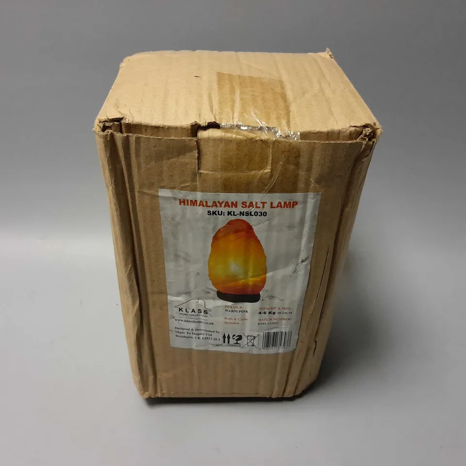 BOXED HIMALAYN SALT LAMP