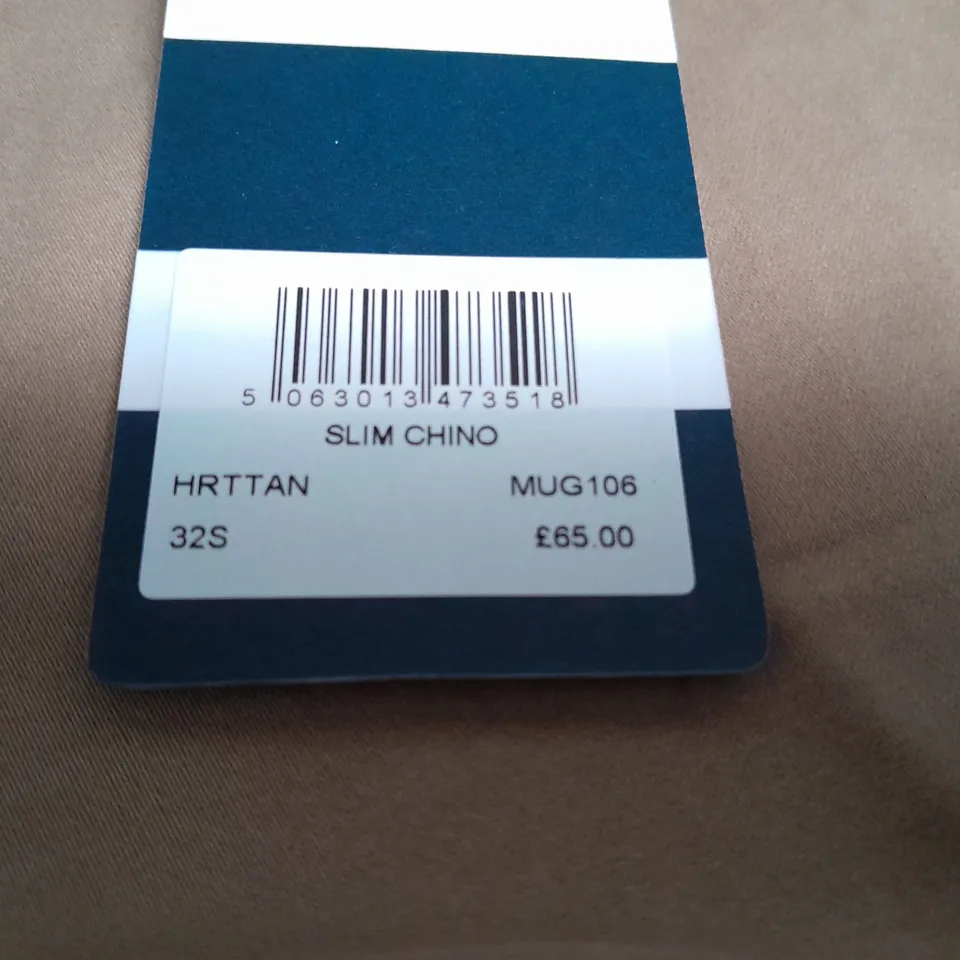 CREW CLOTHING SLIM CHINOS - 32S