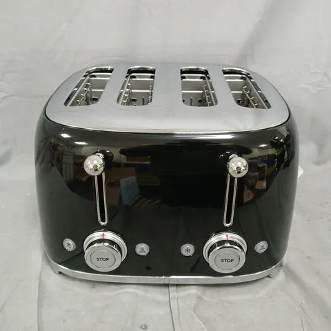 SMEG 50'S STYLE 4-SLICE TOASTER - BLACK