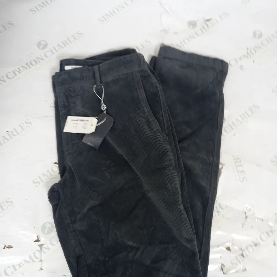 MR MARVIS CORDUROY TROUSERS IN STORMS SIZE W34