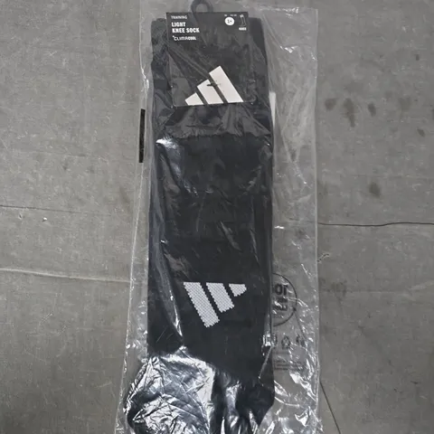 ADIDAS LIGHT KNEE SOCK IN BLACK SIZE LARGE