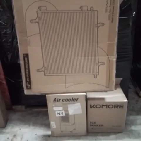 PALLET OF ASSORTED HOUSEHOLD GOODS AND PRODUCTS TO INCLUDE;AIR COOLER,ICE MAKER,RADIATOR COOLER