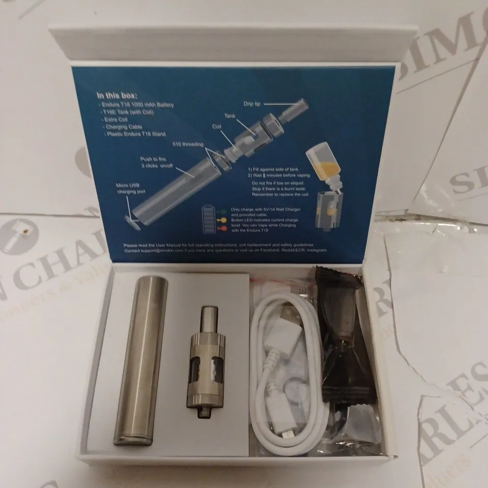 BOXED INNOKIN ENDURA T18E COMPLETE VAPING SYSTEM 