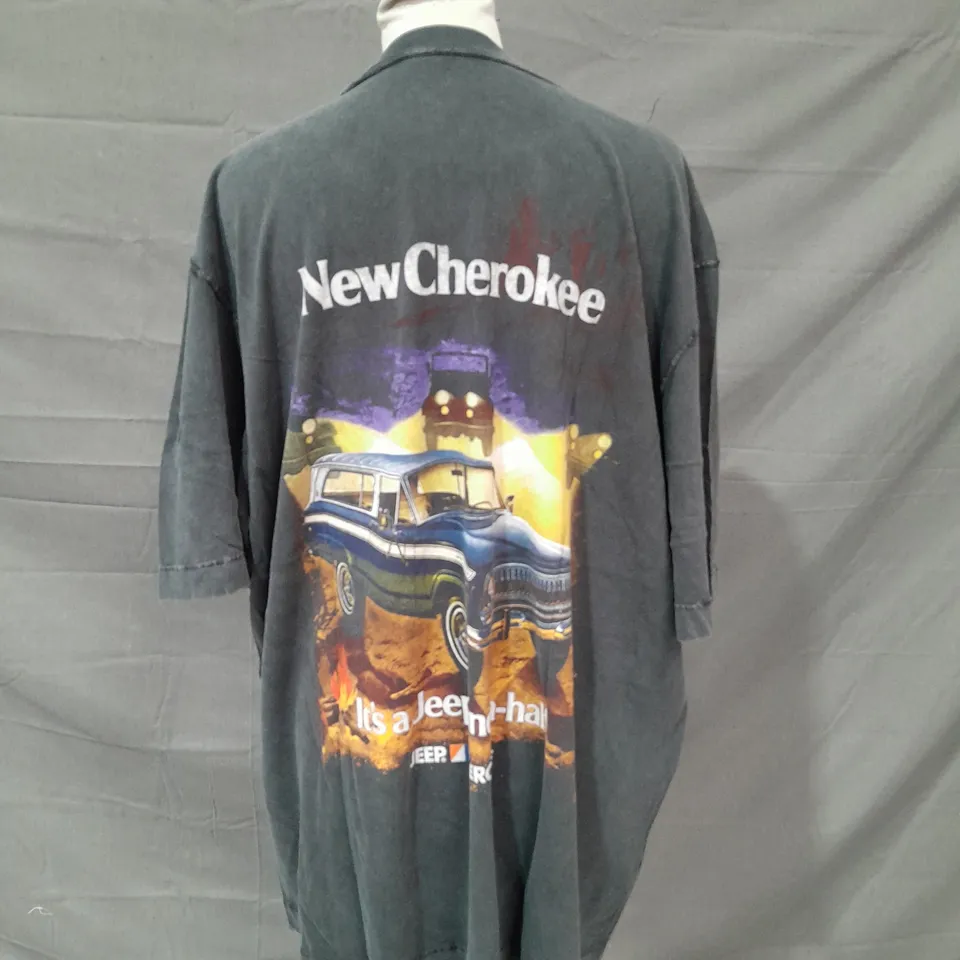 ABERCROMBIE & FITCH JEEP T-SHIRT - XL