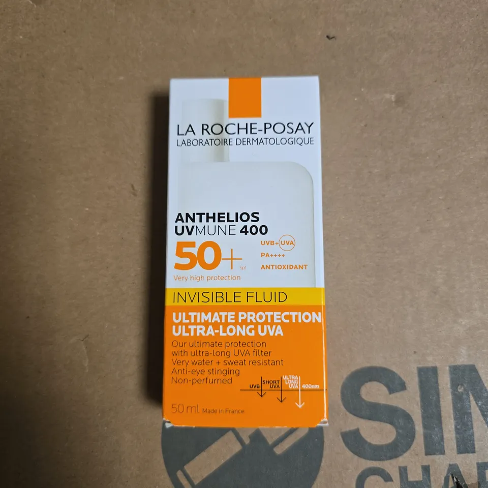 LA ROCHE-POSAY ANTHELIOS UVMUNE 400 INVISIBLE FLUID SPF50+ SUNSCREEN – 50 ML