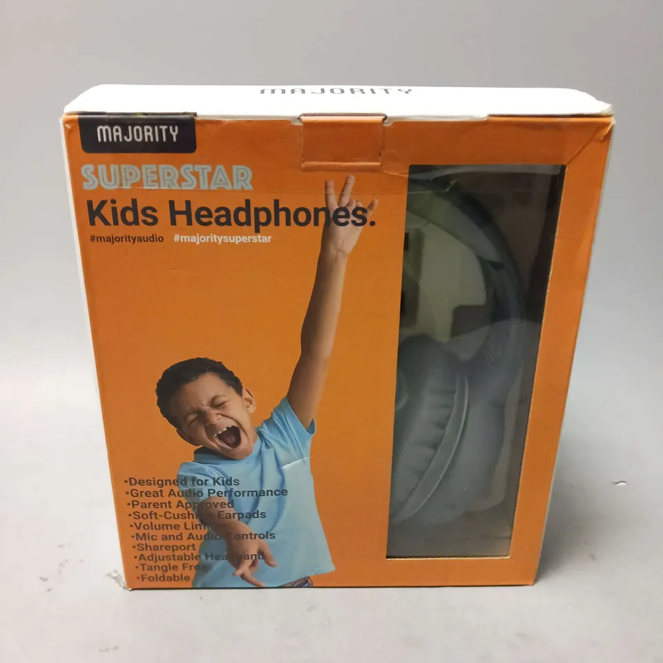 BOXED MAJORITY SUPERSTAR KIDS HEADPHONES GREY