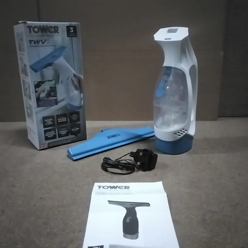 BOXED TOWER TWV10 CORDLESS WINDOW CLEANER 