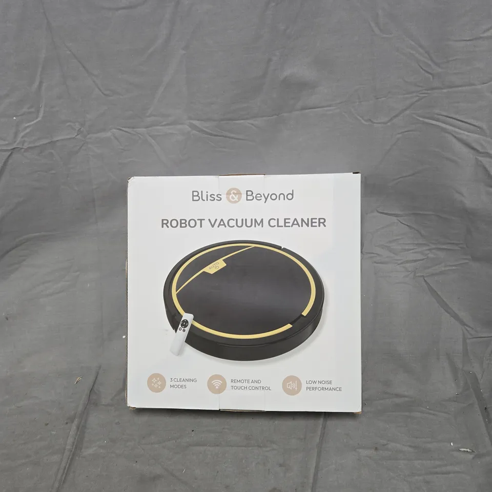 BLISS & BEYOND ROBOT VACUUM CLEANER – BOXED