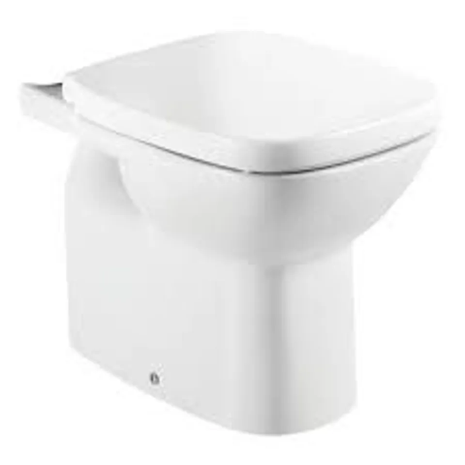 BRAND NEW DEBBA C/C WC PAN (FOR TURNED TRAP) - WHITE